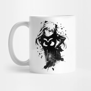 Girl Abstract - Black color Mug